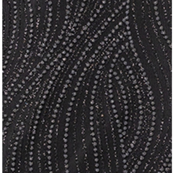 Blondie Nites Juniors' Glitter Trumpet-Skirt Gown - Black SZ:3 - Picture 4 of 4